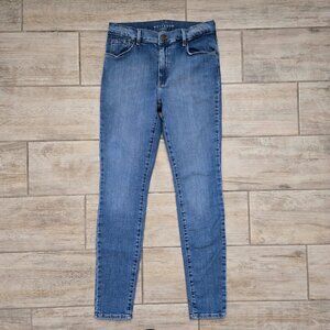 Mott & Bow High Rise Skinny Jeans Women's Medium Wash Stretch Denim Ankle 28x30